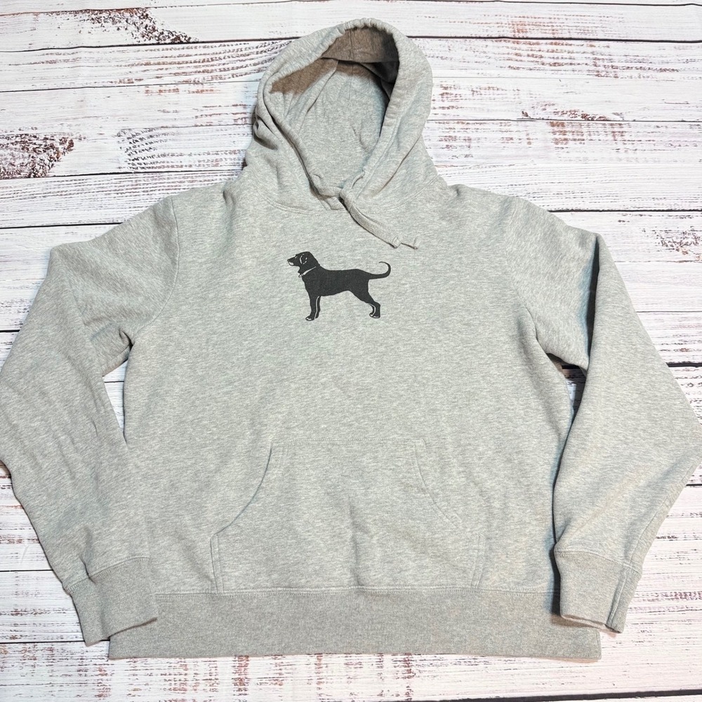 The Black Dog Hoodie Medium Legacy Collection Heather Gray Pullover Sweatshirt